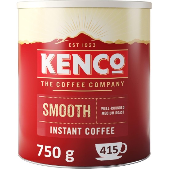 Kenco Smooth Instant Coffee (750g tin) - 415 Cups