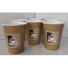 Benders Caffe 12oz / 340ml Paper Coffee Cups (25)