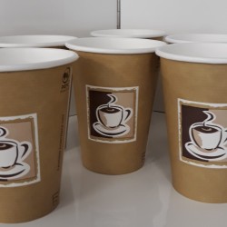 Benders Caffe 12oz / 340ml Paper Coffee Cups (25)