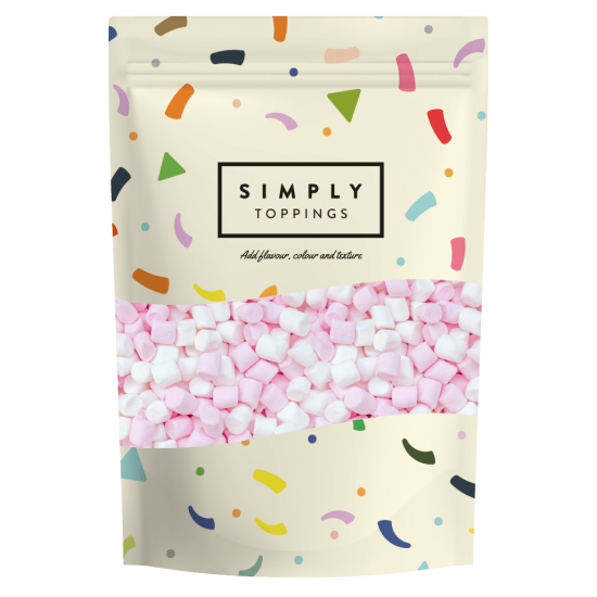 Simply Mini Pink and White Marshmallows (5 x 1kg)