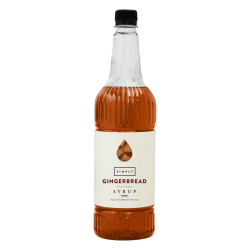 Coffee syrup - IBC Simply Gingerbread Syrup (1LTR) - Vegan, Nut-Free & Halal Certified