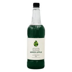 Coffee syrup - IBC Simply Green Apple Syrup (1LTR) - Vegan, Nut-Free & Halal Certified