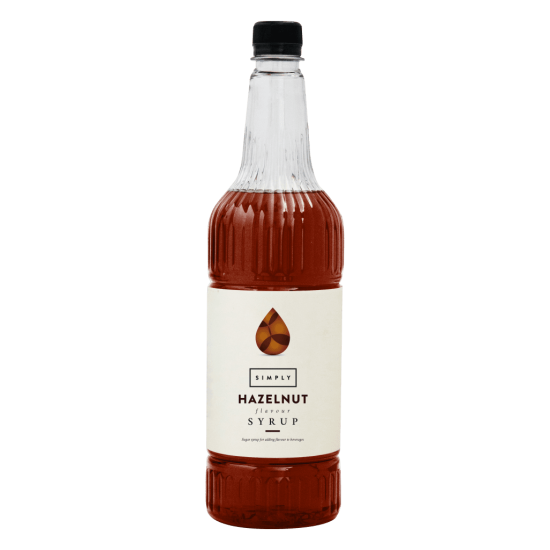 Coffee syrup - IBC Simply Hazelnut Syrup (1LTR) - Vegan, Nut-Free & Halal Certified