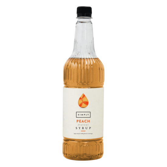 Coffee syrup - IBC Simply Peach Syrup (1LTR) - Vegan, Nut-Free & Halal Certified