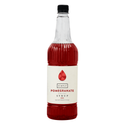 Coffee syrup - IBC Simply Pomegranate Syrup (1LTR) - Vegan, Nut-Free & Halal Certified